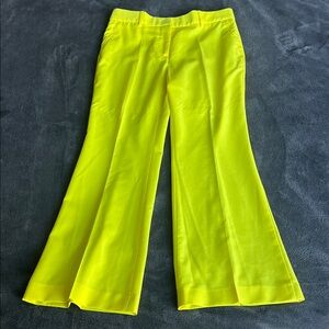MSGM Bright Yellow Wide Leg Pants